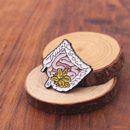Medical Biology Jewelry Trust Your Gut Brooch Intestinal Brooches Digestion Pins Pun Art Badge Doctor Nurse Medical Intern Gift