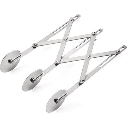 Stainless Steel Multi-function 3 Wheels Pizza Cutter Kitchen Baking Pizza Tools