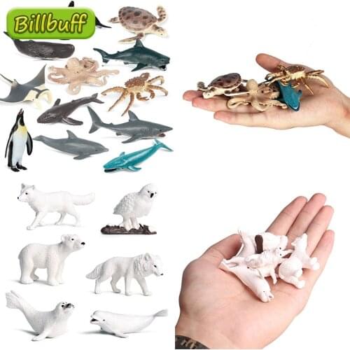 2020 Simulation Ocean Animal Model Set Figures Shark Whale Turtle Dolphin Swordfish Action Figures Educational toys for kid Gift