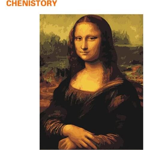 CHENISTORY Frameless DIY Painting By Numbers Famous Picture Wall Art Picture Acrylic Paint On Canvas Painting & Calligraphy Arts