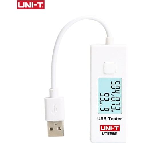 UNI-T UT658B Mobile Phone Notebook U Disk Power Monitor Charging AC/DC Detection Capacity USB Tester UT658