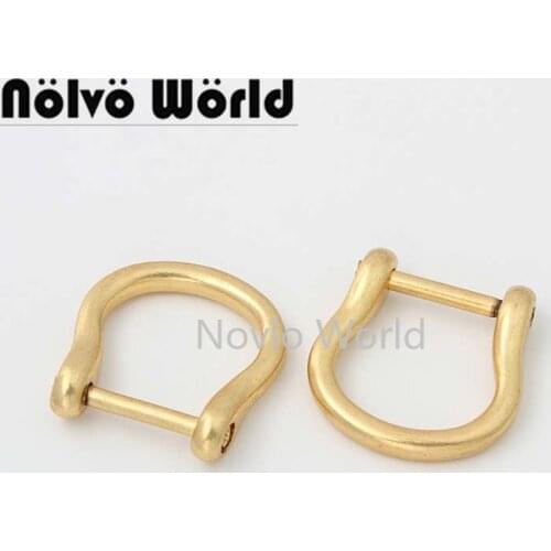 10-50 pieces 16mm 5/8 inch Satin gold color detachable screw buckle for bag handbag bamboo removable handles connector