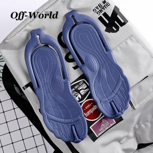 Summer Men Flip Flops Creativity Slippers Casual Shoes Beach Sandals Business Trip Home Bathroom Folding Storage Slipper Women