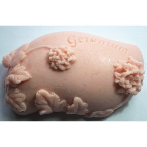 Geranium Craft Art Silicone Soap mold Craft Molds DIY Handmade soap molds
