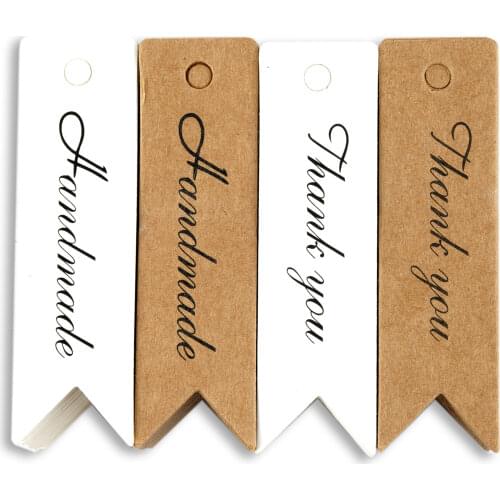 Thank You,Handmade Paper Tag, Label Hang Tag,DIY Wedding Note Craft Gift Tag 100pcs/lot