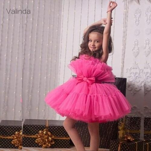 Sheer Neck Tulle Dresses for Girl Short Dress