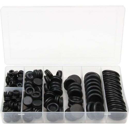 High Quality 170 Rubber Grommet Assortment Firewall Hole Plug Set Electrical Wire Gasket Kit
