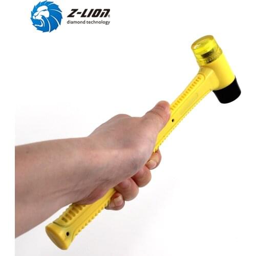 Z-LION Manual Rubber Effect Mallet Hammer DIY Tool, Non-slip Plastic Handle, Floor Installation Tool