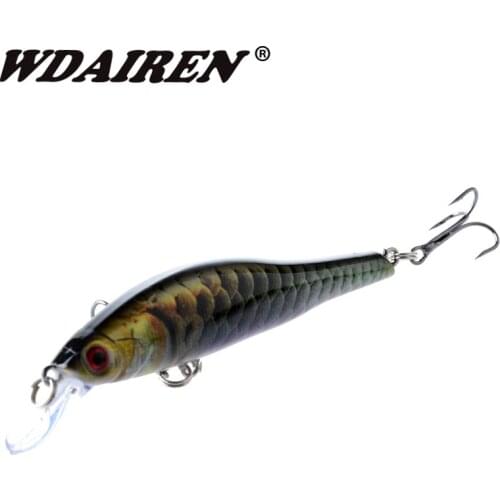 1Pcs 9.5cm 11.5g wobblers Hard Bait Minnow Crank Fishing lures Bass Fresh Salt water 6# VMC hooks Super Quality 6 Colors WD-422