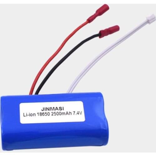 1PCS Electric juicer cup 7.4V 18650 2500MAH large capacity rechargeable lithium battery with plug