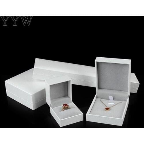 1pc Leatherette Paper Jewelry Box Gift Package Box For Pendant Necklace Ring Earrings Bracelet Jewellry Organizer Gift Boxes