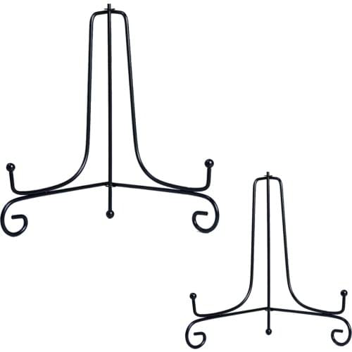 1 pcs Iron Easel Classic Display Stand Bowl Plate Photo Frame Book Artwor 4 inches 10.5cm