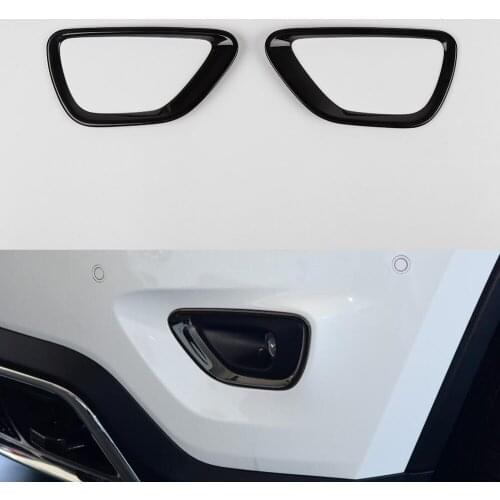New Car Styling For Jeep Grand Cherokee 2014-2017 Front Fog Light Lamp Frame Trim Exterior Auto Moldings 2pcs