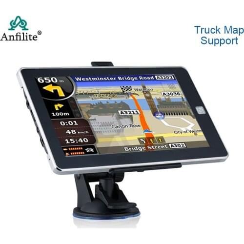 7 inch car GPS Navigation 256M 8GB 800Mhz Wired Rear View camera and sunshade truck avin gps navigator Reverse view Parking