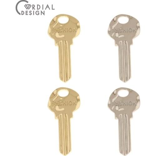 Cordial Design 50Pcs 14*30MM Jewelry Accessories/DIY/Bracelet Pendants/Hand Made/Lock Shape/Jewelry Findings & Components