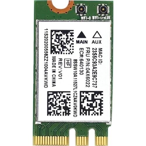 QCNFA335 Wireless Network Card, NGFF M2 Interface 4.0 Bluetooth Wireless Network Card Support System Win7/Win8/Win10