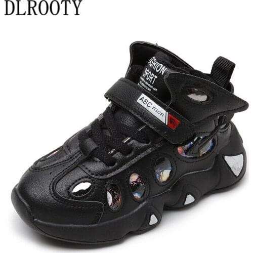 New Sport Children Shoes Kids Boys Sneakers Spring Autumn Net Casual Hook & Loop Casual Girls Shoes Running Shoe For Kids