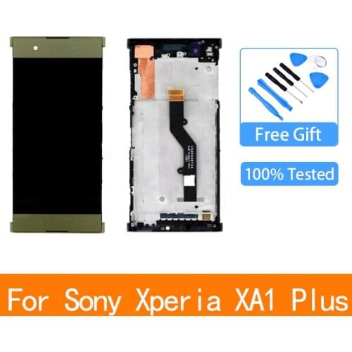 For Sony Xperia XA1 Plus G3416 G3412 G3421 G3423 LCD Display Digitizer Touch Screen Assembly Replacement xa1 plus LCD With Frame