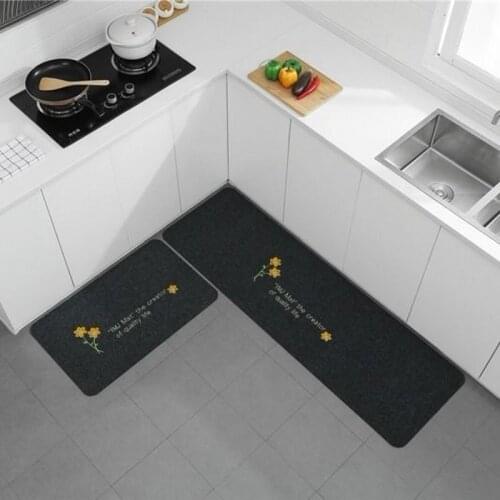 Long Kitchen Mat Bath Carpet Floor Mat Home Entrance Doormat Tapete Absorbent Bedroom Living Room Floor Mats Modern Kitchen Rug