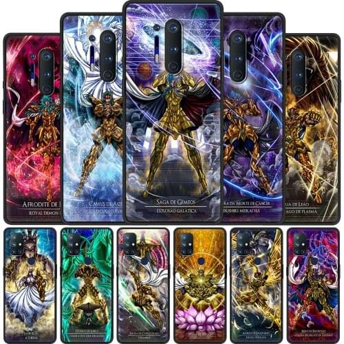 For OnePlus 8 Nord 7Pro Case For One Plus Z N10 5G 8T 7 Pro n100 7T 6T Full Protection Soft Phone Cover Saint Seiya Anime Shell