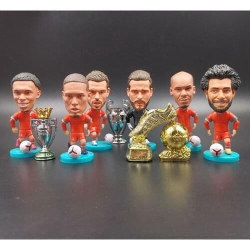 Soccer Player 2.5inch Mini Model LVP.Salah Firmino Mane Henderson Footballplayer 6.5CM Action Figures Doll