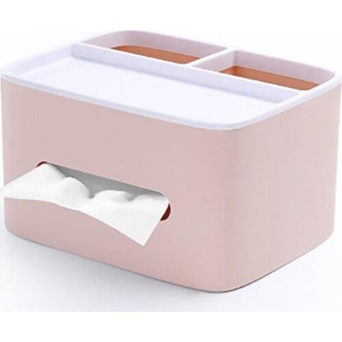 DRFLYSD Car Home Office Multifunctional Remote Control Box Cosmetic Storage Suction Cup Tissue For RV Boat