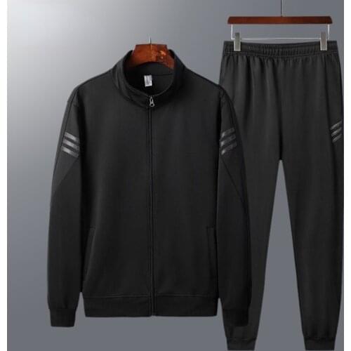 2021 High Quality Oversized Spring and Autumn New Leisure Suit Mens Running Sportswear Long Sleeve Coat Sportswear Mens4XL