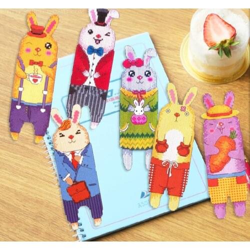 Animalls DIY Craft Stich Cross Stitch Bookmark Christmas Plastic Fabric Needlework Embroidery Crafts Counted Cross-Stitching Kit