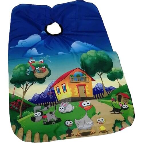 Kids Boy Hair Cutting Cape Gown Hairdresser Barber Apron Hairdressing Children Girls Boys Hair Cut Cloak Umbrella Protecter #E