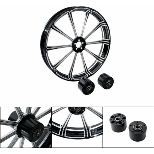 Motorcycle 26" x3.5" CNC Front Wheel Rim Dual Disc For Harley Touring Custom bikes Baggers