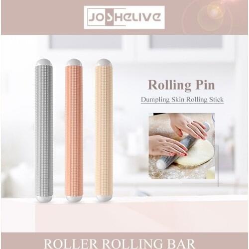Rolling Pin Plastic Portable Smooth Fondant Rollers Non-stick Cake Roller Dough Cake Pastry Baking Cooking Tool Rolling Pins