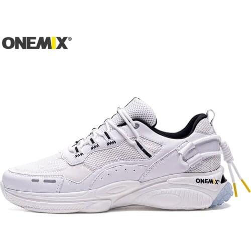 ONEMIX Sport Shoes for Men Fashion Breathable Mesh Running Shoes 2021 Retro Shock-absorbing Sneakers Male кроссовки мужские