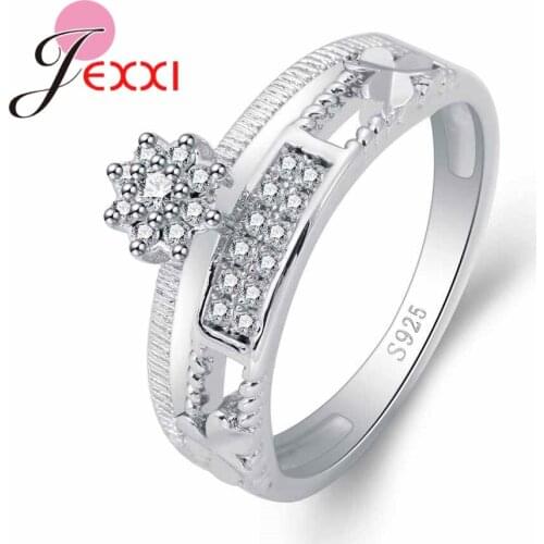 Super Star Style Pave Clear Micro Crystal Wide Rings For Girl Beautiful Wedding Engagement Accessories Cheap Free Shipping