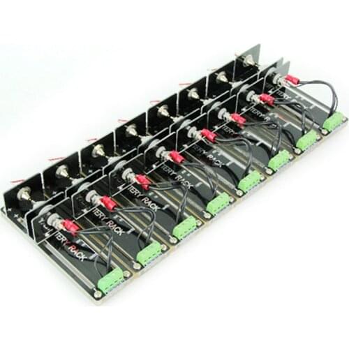 18650,26650,21700,aa,AAA Battery Test Bracket, 4-wire Test Stand, Battery Fixture 5A 10A, Lithium Battery Test Frame 8-channel