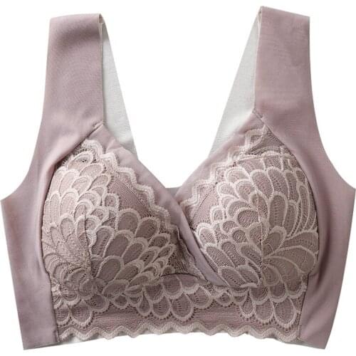 Comfortable Seamless Brasieres Mujer Sports Bra,Women Fitness Top Lace Bra Women Push Up Sport Bra Plus Size