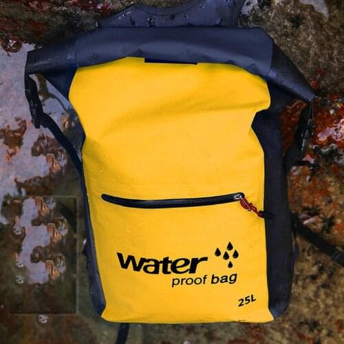 25L Waterproof Dry Bag Backpack Rucksack Storage Pack Sack Swimming Rafting Kayaking River Trekking Floating Sailing Canoe Boat