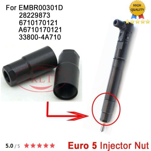 ORLTL Euro 5 Injector Nozzle Cap Diessel Injector Nozzle Nut For EMBR00301D 28229873 6710170121 A6710170121 33800-4A710