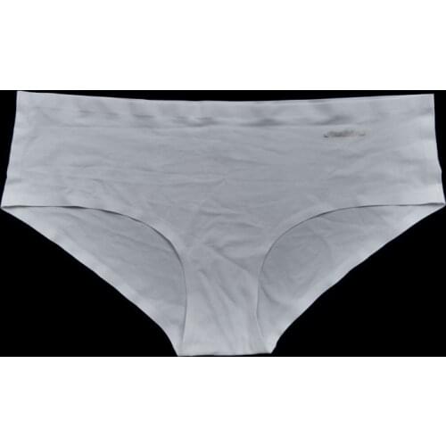 2pcs Womens White Black Nude Solid Color Seamless Ultra Thin Plus Size Comfortable Brief Underwear Panties Lingeries Gift BR106