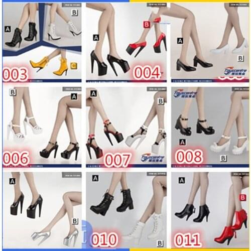 1/6 Scale Female Action Figure Shoes High Heel Shoes Sandals Womens Boots for 12 Inches TBLeague Dolls