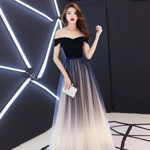 Women Tulle Long Prom Dresses Sweetheart Formal Evening Dress Off The Shoulder Floor Length Cocktail Gowns 2021