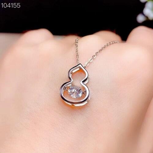 1ct moissanite Super popular styles, necklaces, ladies'party play. 925 pure silver D VVS1