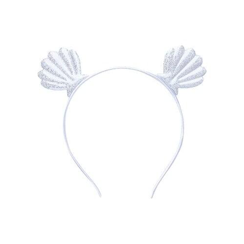 1pcs Korean version of sweet satin pleated headband, cream girl all-match headdress