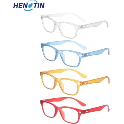 Reading Glasses Set of 4 Men and Women Spring Hinge Plastic Readers Great Value Quality Presbyopia Glasses Diopter 50 to 600