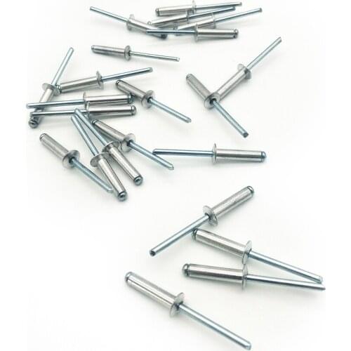 Car Aluminium Rivet Rivets Half-round Head Rivet Large Size Silver 0.19" x 0.79" 50PCS