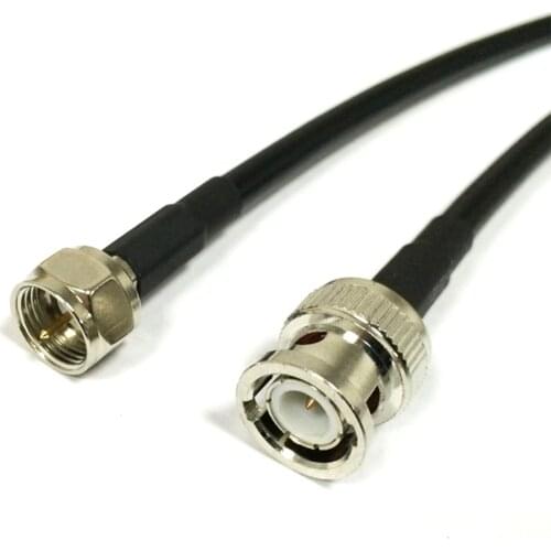 Wireless Router Cable F type male plug to BNC male Pigtail cable RG58 50CM/100CM wholesale