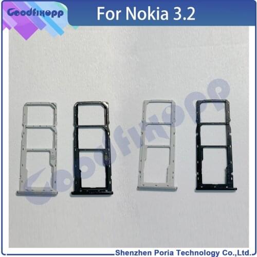 For Nokia 3.2 SIM Card And Adaptors Take The Chip Tray Support Cassette-Replacing Housing Repair Parts SD Card Slot