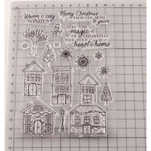 House Silicone Clear Seal Stamp DIY Scrapbooking Embossing Photo Album Decorative Paper Card Craft Art Handmade Gift D2TD