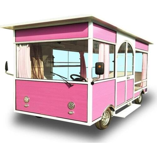 Electric Food Truck Mobile Kitchen Kiosk To Sell Clothes Or Hot Dog Coffee Bubble Tea Catering Trailer Food Cart For Sale