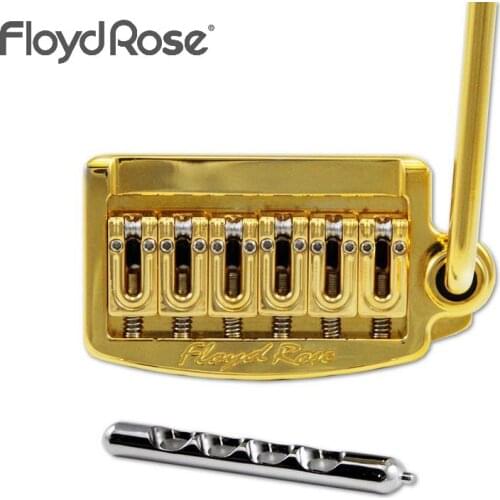 Floyd Rose Rail Tail Tremolo Kit Gold for Strat Style guitars, Wide RT300W