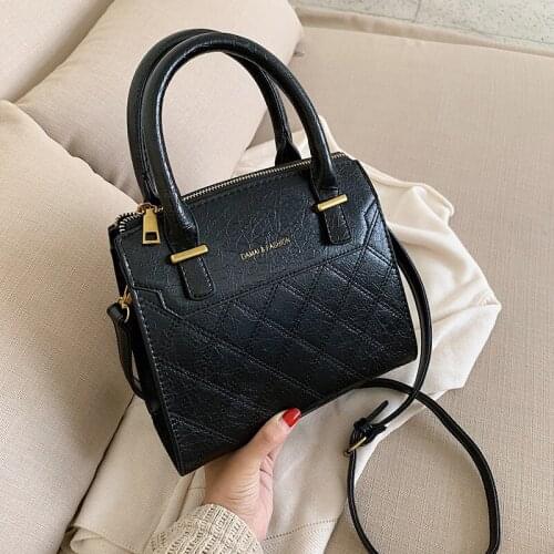 Plaid women handbag quality PU ladies Messenger bag winter waterproof female shoulder bag business travel bag girl bags discount